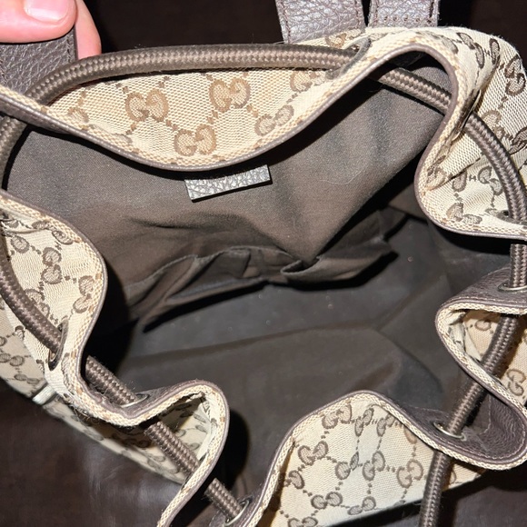 Gucci monogram drawstring backpack - Picture 5 of 5